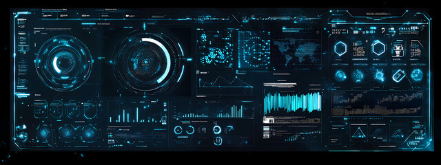 Fototapeta premium Futuristic Tech Interface