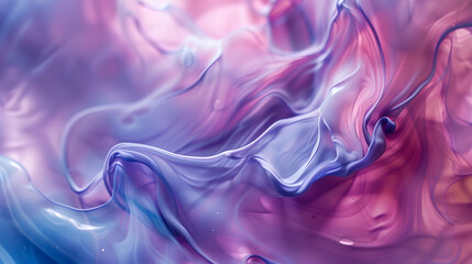 Fototapeta premium A colorful, abstract painting with a purple and blue background