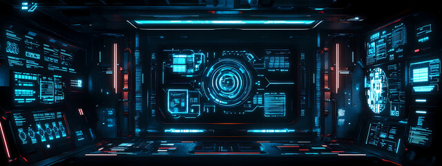 Fototapeta premium Futuristic Tech Interface
