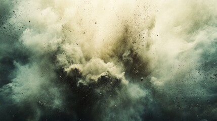 Obraz premium Explosion of Dust and Smoke