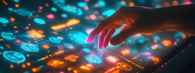 Obraz premium Tech-Driven Interface
