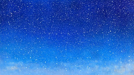 Fototapeta premium Beautiful Blue Watercolor Background with Snowy Effects for Creative Designs