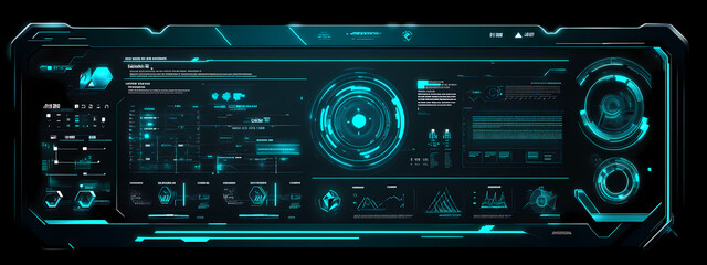 Fototapeta premium Virtual Control Dashboard