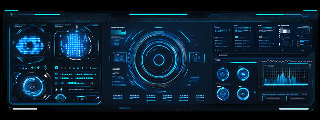Fototapeta premium Virtual Control Dashboard