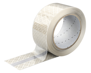 Transparent and brown duct roll adhesive tape