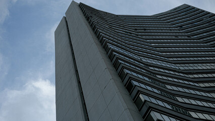 Modern office building with sky