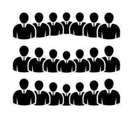 Symbol, ikona ludzi. Plik wektorowy.