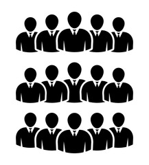 Symbol, ikona ludzi. Plik wektorowy.