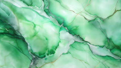 Fototapeta premium Light green marble texture with soft veins