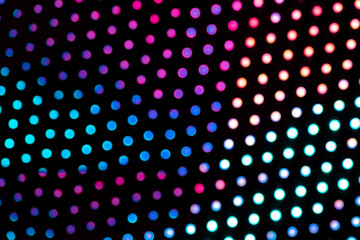 Obraz premium Abstract blurred circle lights panel background. Holiday decorations.