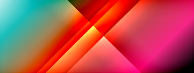 Dynamic shadow lines with gradient colors geometric background