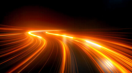 Futuristic light trail abstract background . Data transfer .