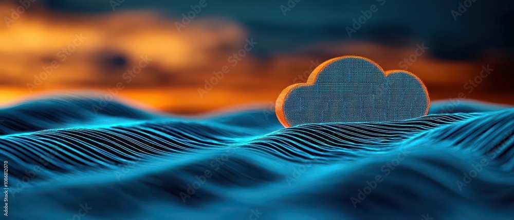 Poster cloud computing solutions empowering small businesses with scalability, cloud computing solutions sm
