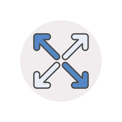 Full Screen vector icon stock illustration