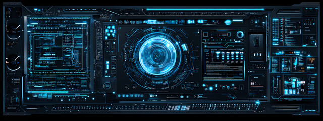 Fototapeta premium Digital Command Center