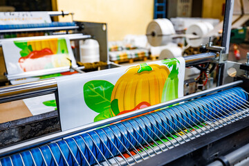 Vibrant Press: A Printing Machine Transforming Nature's Palette into Lush Vegetable Art
