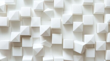 Abstract Geometric White Cubes