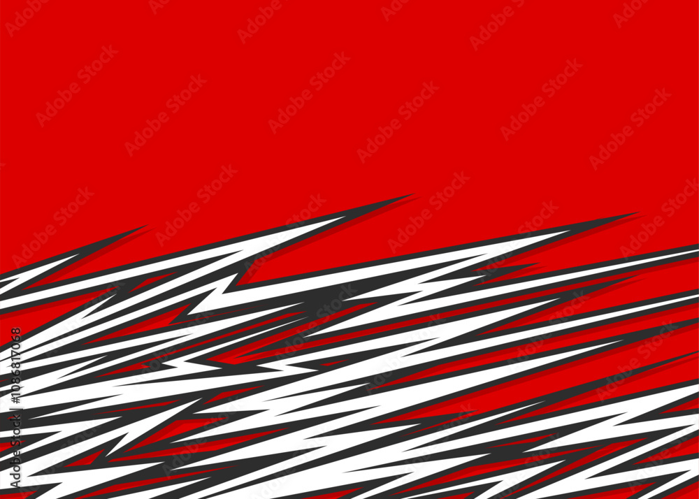 Poster Abstract background with seamless sharp arrow line pattern and with some copy space area