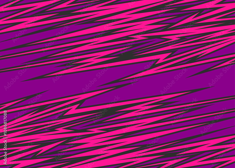 Poster abstract background with reflective seamless sharp arrow line pattern