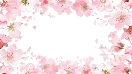Cherry Blossom Petal Frame - a delicate and enchanting visual. The cherry blossom petals create a beautiful frame that adds a touch of spring elegance.

