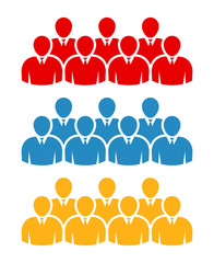 Symbol, ikona ludzi. Plik wektorowy.