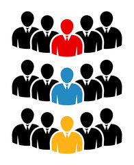 Symbol, ikona ludzi. Plik wektorowy.