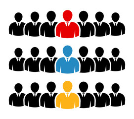 Symbol, ikona ludzi. Plik wektorowy.