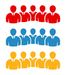 Symbol, ikona ludzi. Plik wektorowy.