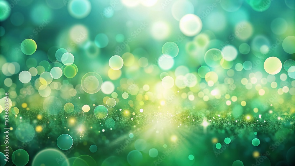 Poster enchanting jade abstract background with bokeh effect for inspiring designs and creative projects, p