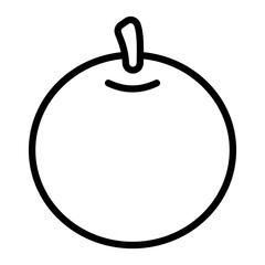 Orange Vector Line Icon Design