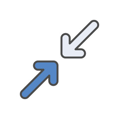 Minimize  vector icon stock illustration