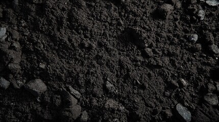 Naklejka premium Rough Black Rock Texture Close-Up