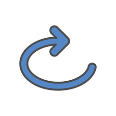 Repeat  vector icon stock illustration