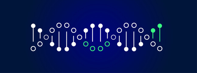 DNA vector graphics illustration 