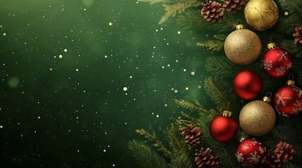 Green natural background with fruit branches and calm peaceful scenery