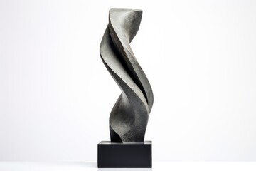 Sculpture statue art white background.