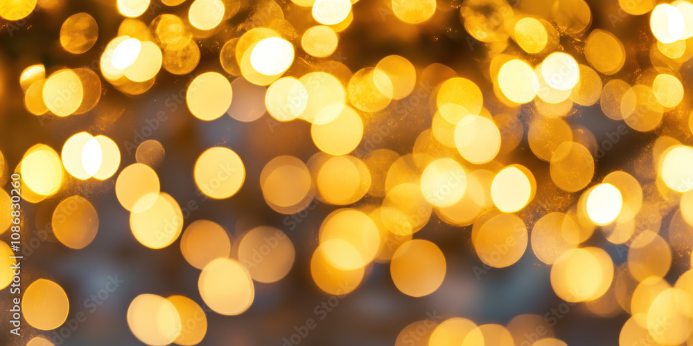 Poster abstract background with bokeh lights. christmas festive background image. created with generative a