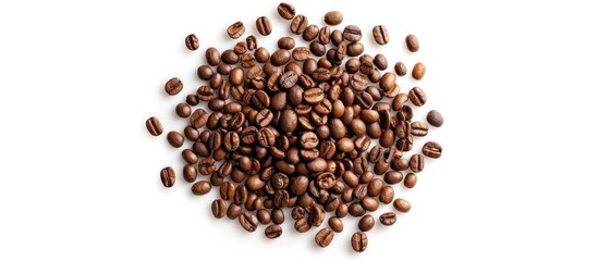 Obraz premium Coffee Beans Isolated On White Background