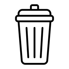 Delete Vector Line Icon Design