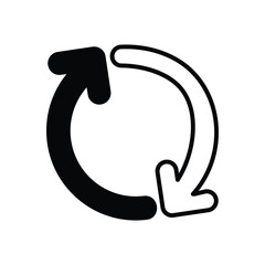 Synchronize  vector icon stock illustration