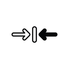 Collapse  vector icon stock illustration