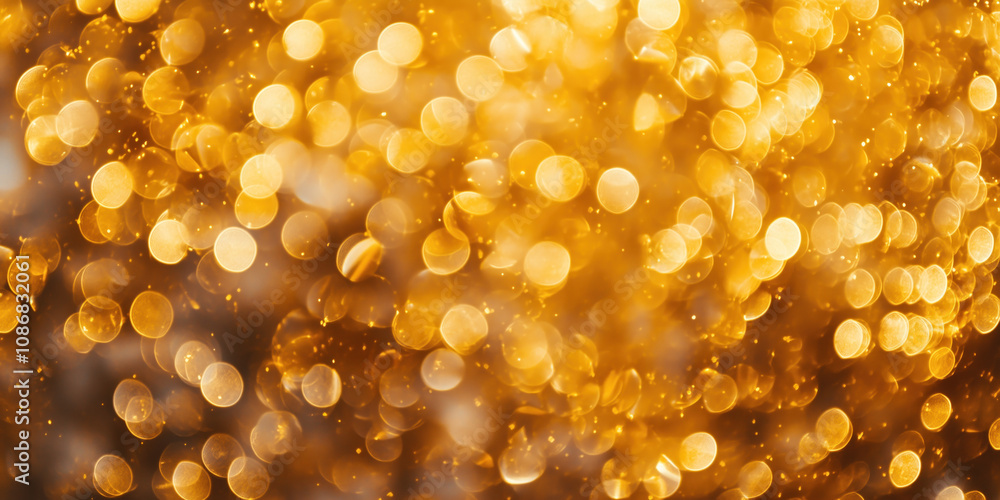 Poster abstract background with bokeh lights. christmas festive background image. created with generative a