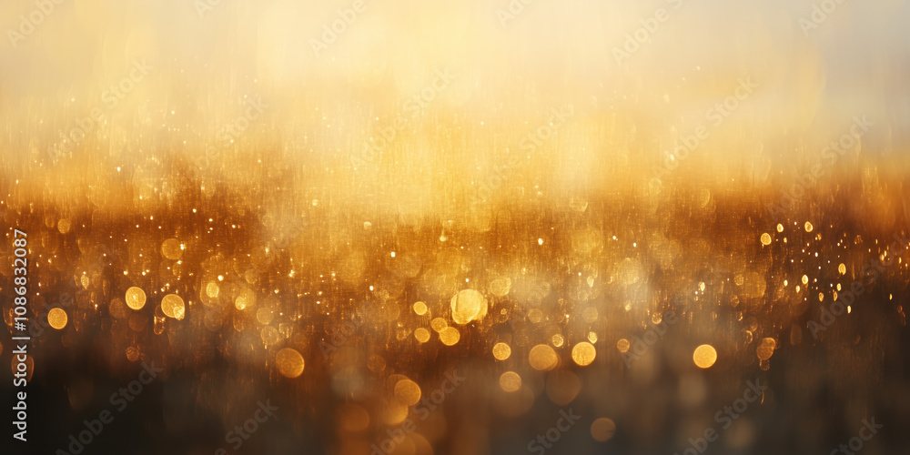 Poster abstract background with bokeh lights. christmas festive background image. created with generative a