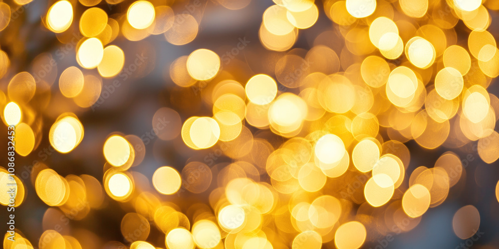 Poster abstract background with bokeh lights. christmas festive background image. created with generative a