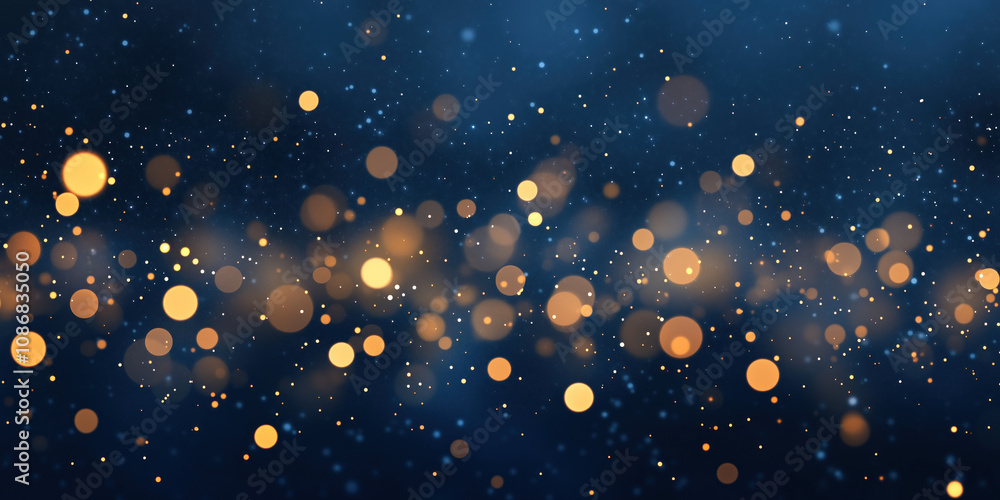 Poster abstract background with bokeh lights. christmas festive background image. created with generative a