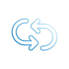 Repeat  vector icon stock illustration