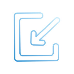 Minimize  vector icon stock illustration