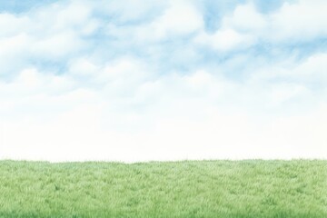 Obraz premium Sky backgrounds grassland landscape.