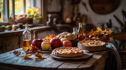 Naklejka premium Apple Harvest Celebration