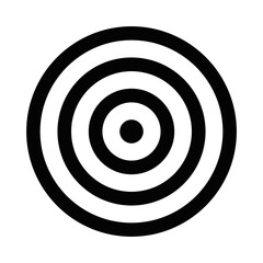 Target focus outline vector icon. Editable stroke.